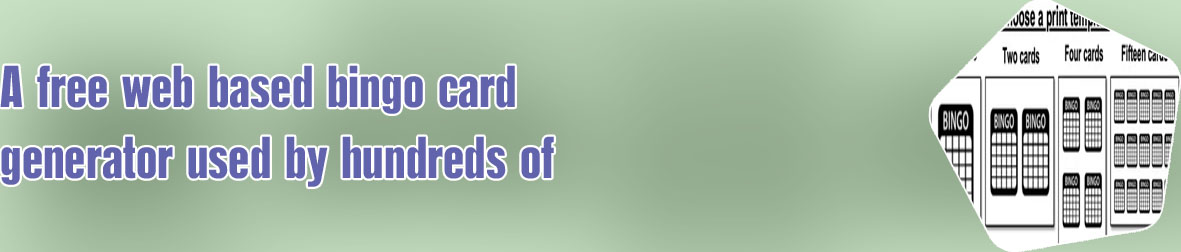 Free bingo card online