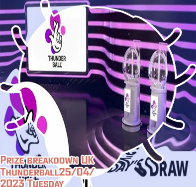 Lottery thunderball prizes